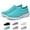 Lake-Blue, variant on Women's Slip On Walking Shoes with Arch Support Lightweight Sock Tennis Sneakers Anti-Slip Elastic Knit Breathable for Gym Casual Sneakers
