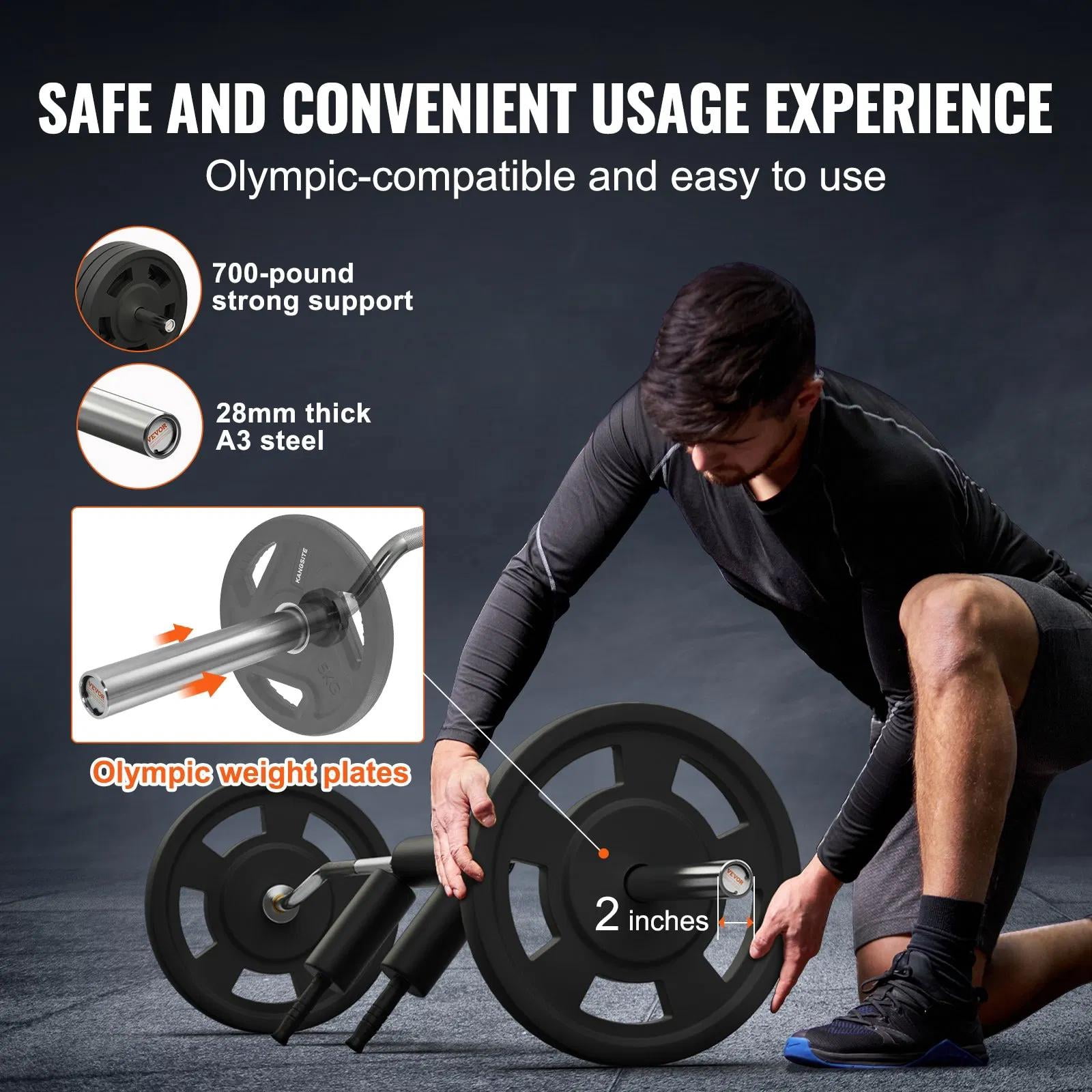 Safety Squat Bar, 700 LBS Fitness Squat Bar, 28mm Diameter Weight Bar Ideal for Front Squats, Lunges, Rehab