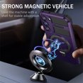 thumbnail image 2 of Jiahe Cover for Samsung Galaxy Note 20 Ultra, Case with Invisible Stand,Compatible with MagSafe,Shockproof Magnetic Heavy Duty with Built-in Ring Holder Stand Hard Phone Case Cover, purple, 2 of 8