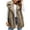 Brown, variant on Jamicy Furry Vest for Women Faux Fur Vest Winter Warm Short Coat Fluffy Shaggy Sleeveless Jacket Fashion Casual Fuzzy Outerwear