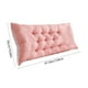 thumbnail image 2 of Cojín de respaldo para cama (1 unidad), almohada para dormitorio (120 x 50 cm), soporte de cabecera de poliéster suave para sofá cama tatami (rosa fuerte), 2 of 9