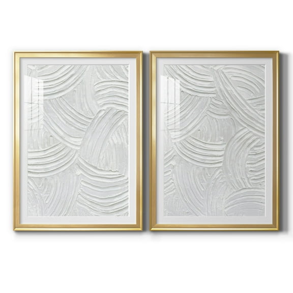 Wexford Home Sandstone Grooves I Premium Framed Print, 30.5" x 42.5" - Ready to Hang, Gold (Set of 2)