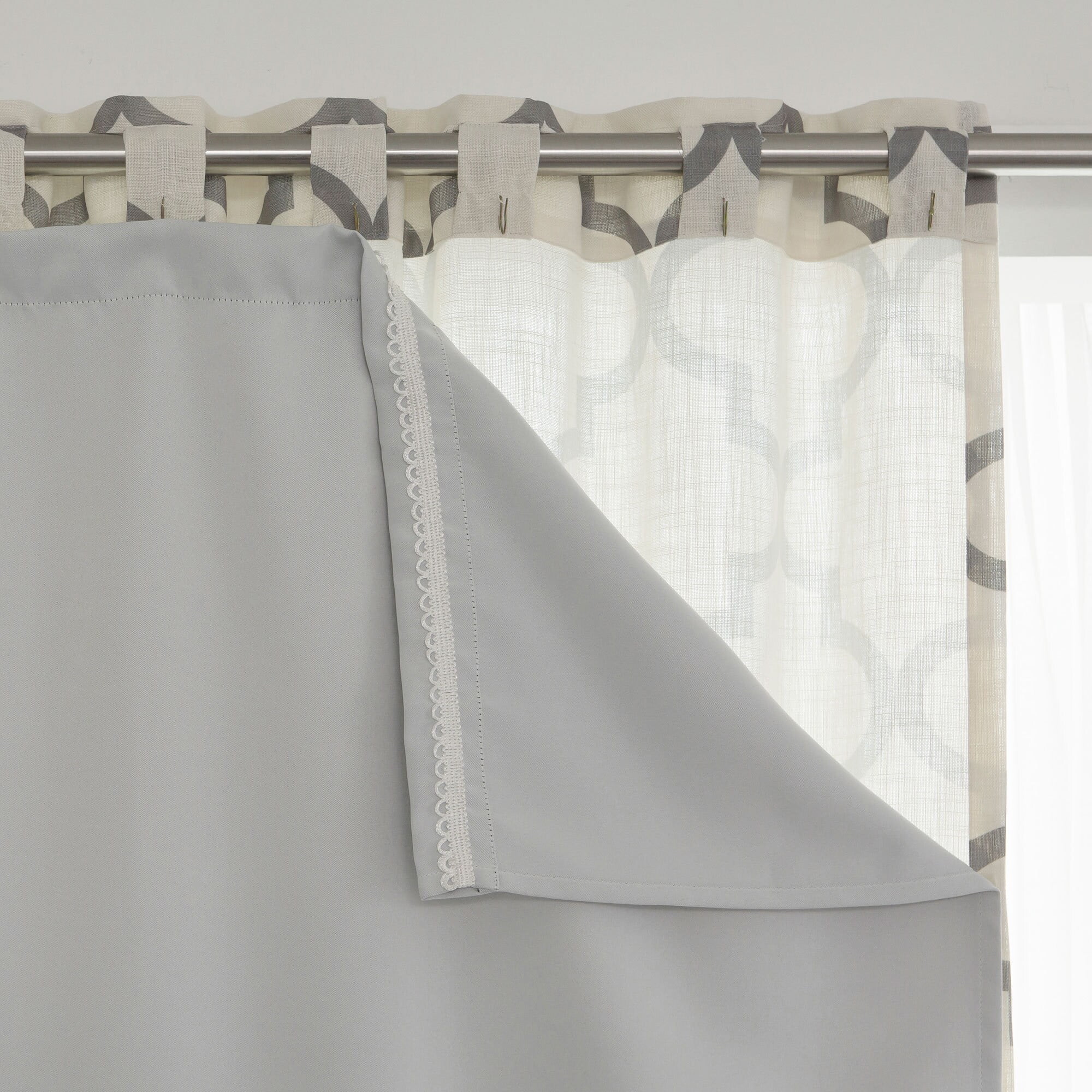 Best Home Fashion Inc Solid Blackout Thermal Curtain Liners Set Of 2 Solid Blackout Thermal Curtain Liners