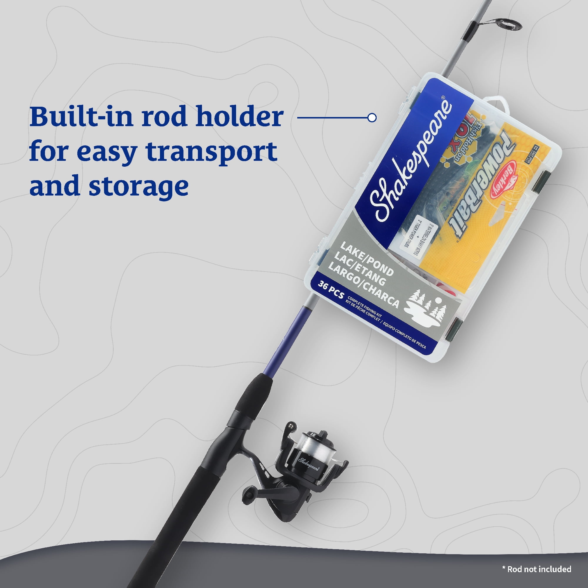 Shakespeare Catch More Fish Catfish Tackle Box Kit, Fishing Tackle