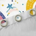 thumbnail image 4 of Castle Fairy Kids Cartoon Rainbow Black Out Curtains,Polka Dots Curtains Pack of 2 (42x63 Each),Kawaii Stars Bedroom Curtains,Microfiber Bedroom Decor, 4 of 6