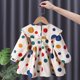 thumbnail image 4 of Vestido de princesa de moda para niñas, estilo de lunares de colores, con cuello de muñeca, dulce y lindo para primavera y otoño, 4 of 6