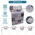 thumbnail image 6 of Spring Floral Table Runner 72 Inches, Dark Purple Flowers Patchwork Grid Bohemia Bed Runner Dresser Scarves Tabletop for Indoor Outdoor Parties/Ceremony/Banquet, 18" x 72", 6 of 8