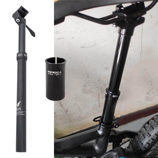 kurtrusly Mountain Road Bike Dropper Seatpost Adjustable Hydraulic Internal Cable Routing Bike Seat Post Component