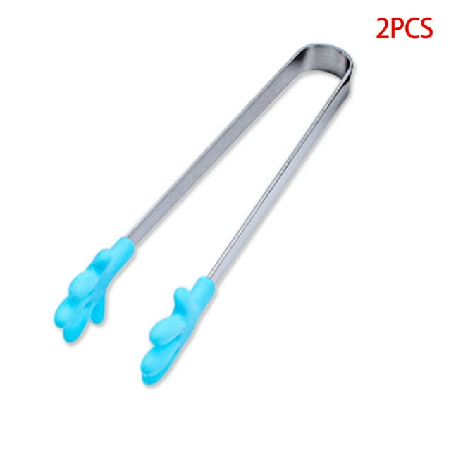 Xingzhi 2 Pieces Portable Mini Silicone Hand Shape Muffins Pancakes Cookies Chocolate Tongs Serving Clips Kitchen Gadgets