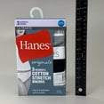 thumbnail image 5 of Women's Hanes 45UOBK Cotton Blend Bikini Panty - 3 Pack (Heather/Stripe/Black 2X), 5 of 10