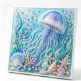thumbnail image 7 of Clearance Gunhay Ocean Theme Pearl Art DIY Kit DIY Pearl Painting Kit, Ocean Diamond Art for Adults & Beginners, Sparkling Coastal Wall Decor for Ocean Lovers （Jellyfish）, 7 of 7