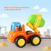 Coogam Friction Powered Cars Construction Vehicles Baby Toy Set Push and Go Car Tractor for 1 Year Old Boy(4 Pack)
