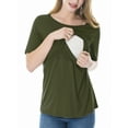 thumbnail image 3 of Women's Maternity Nursing Tops Clothes Breastfeeding T-Shirts 3-Pack, 3 of 7