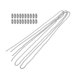 TSV 2pcs Metal Fan Pull Chain Extension, 10 Feet Long Beaded Pull Chain  Extension, Beaded Roller Chain, Diameter 3.2mm (1/8 inch), with 24 free  Matching Connectors, for Ceiling Fan Light 