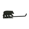 thumbnail image 1 of Rustic Cast Iron Black Bear Toilet Paper Holder Cabin Bathroom Tissue Decor Accessory, 1 of 3