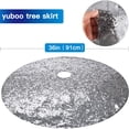 thumbnail image 1 of Faldas de árbol de lentejuelas doradas, decoraciones navideñas, decoración del hogar, cubierta Base, tapete, adorno, novedad, manta grande Artificial de Año Nuevo, 1 of 4