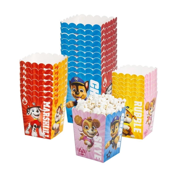 Fun Express 3" x 4" PAW Patrol Party Cardstock Popcorn Boxes - 24 Pc.