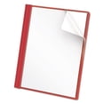 thumbnail image 2 of Clear Front Report Cover, Prong Fastener, 0.5" Capacity, 8.5 X 11, Clear/red, 25/box | Bundle of 5 Boxes, 2 of 2