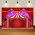 thumbnail image 4 of Cheapark Carnival Circus Photography Backdrop Red Tent Curtain Circus Stage Theme Photo Background, 4 of 5