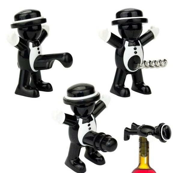 SENIURIS 3 Pack Opener for Wine Bottle Wine, Red Wine Stopper Beer Bottle Open Tool for Home Party.