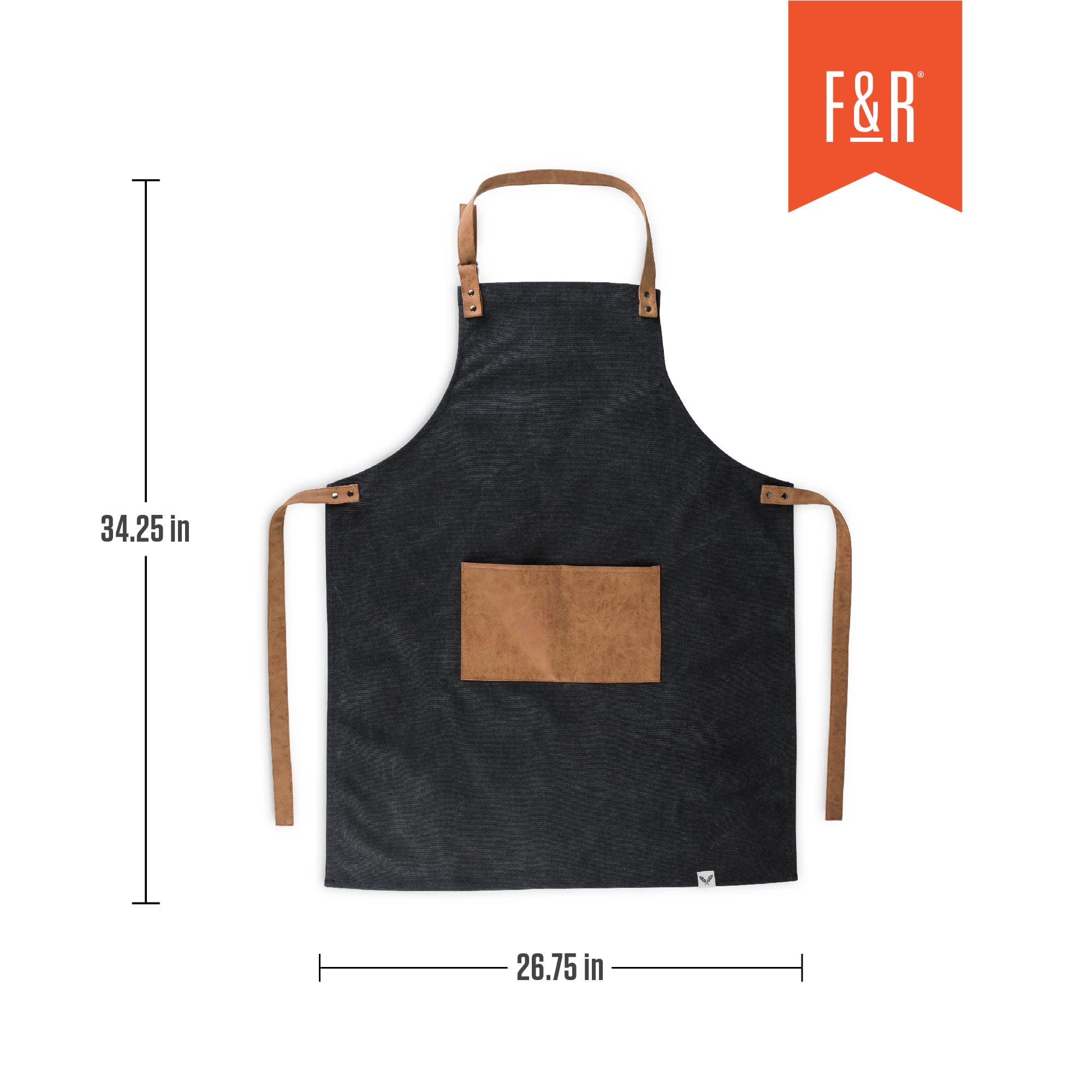 Foster & Rye Canvas Grilling Apron with Adjustable Strap for BBQ Cooking