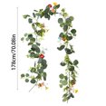 thumbnail image 3 of 1 Pack 5.84 FT Artificial Daisy Garland with 3D Butterfly, Hanging Fake Flowers Greenery Eucalyptus Garland Floral Vines for Wedding Table Home Room Spring Summer Decor, 3 of 7