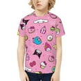 thumbnail image 7 of Hello Kitty T Shirts For Girls Boys, 3d Print Cartoon Graphics T Shirt, Youth Crewneck T-Shirt, Unisex Short Sleeve Top Tees Age 4-16 Years, 7 of 7