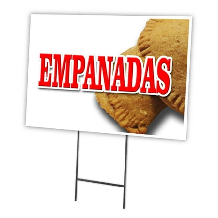 EMPANADAS 12"x16" Yard Sign & Stake outdoor plastic coroplast window