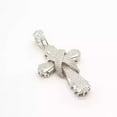 thumbnail image 3 of 3Ct Round Cut Lab Created Diamond Cluster Cross Men's Pendant 14k White Gold Finish, 3 of 3