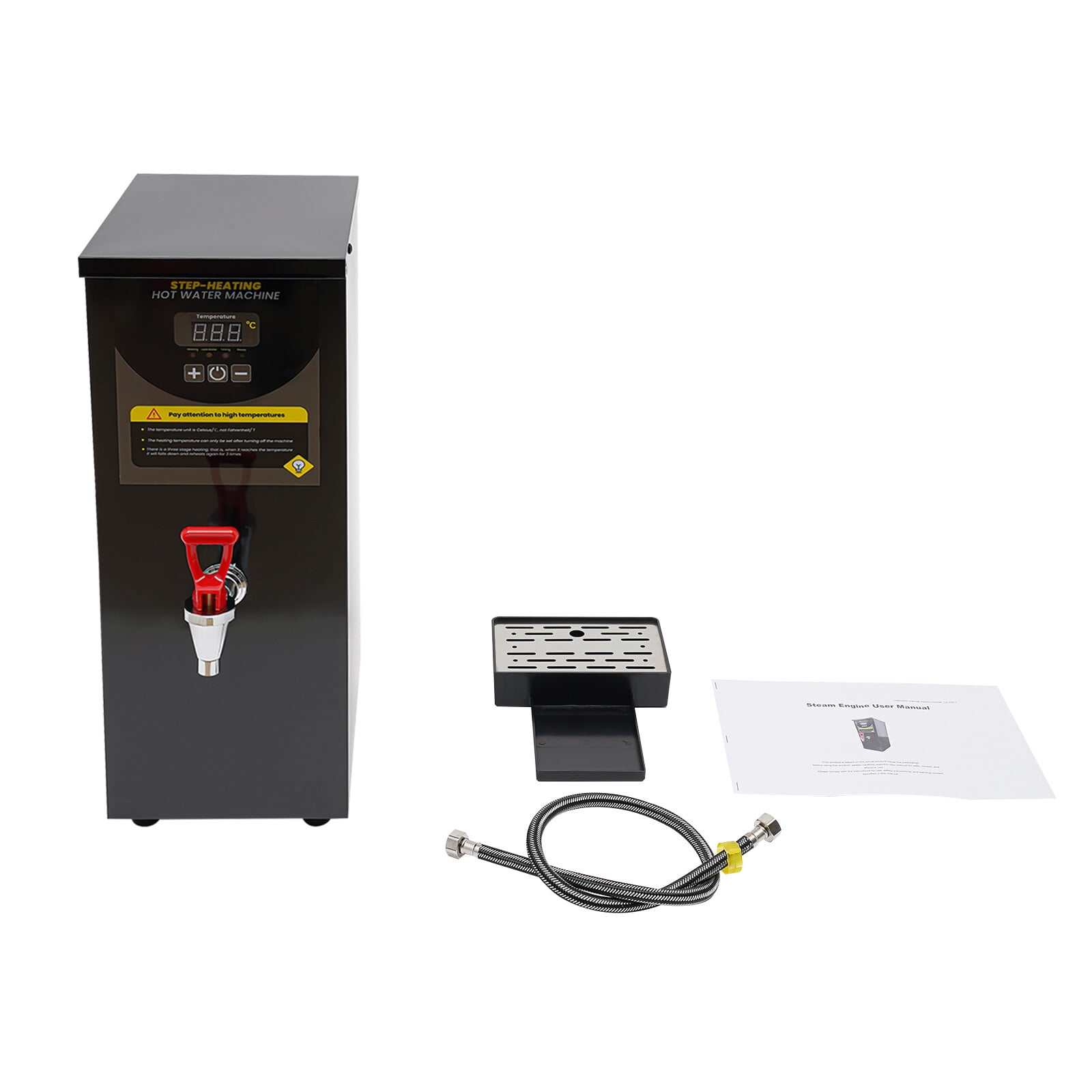 TFCFL 8L/2.11gal Electric Water Boiler 304 Stainless Steel Hot Water Dispenser Digital Display 2KW 110V