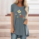 thumbnail image 1 of Pntutb Mujeres Moda Casual Impresión Camisas Manga Corta Suelta Tee tops Túnica Blusa Pntutb Pntutb-476, 1 of 4