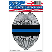 Police Blue Line Honor Badge Patriotic Car Decal