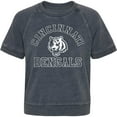 thumbnail image 2 of Girls Juniors Heather Charcoal Cincinnati Bengals Cheer Squad Raglan T-Shirt, 2 of 3