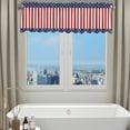 thumbnail image 6 of Wovilon 4Th Of July Living Room Curtains, Independence Day Patriot American Flag Pattern With Stars And Translucent Stripes, For Windows, Eyelets, 6 of 7