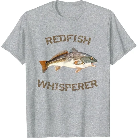 Hot Trending T-Shirt With Redfish Whisperer Redfish | Red Drum Fish Shirt Design Preview Only