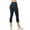 Blue, variant on Sevpuikl Women's high waist capri leggings Tummy Control Butt Lifting Soft Elastic for Yoga Running Cycling Fitness(Navy blue,S)