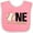 Pink and White, variant on Inktastic 1st Birthday Baseball Boys First Boys or Girls Baby Bib