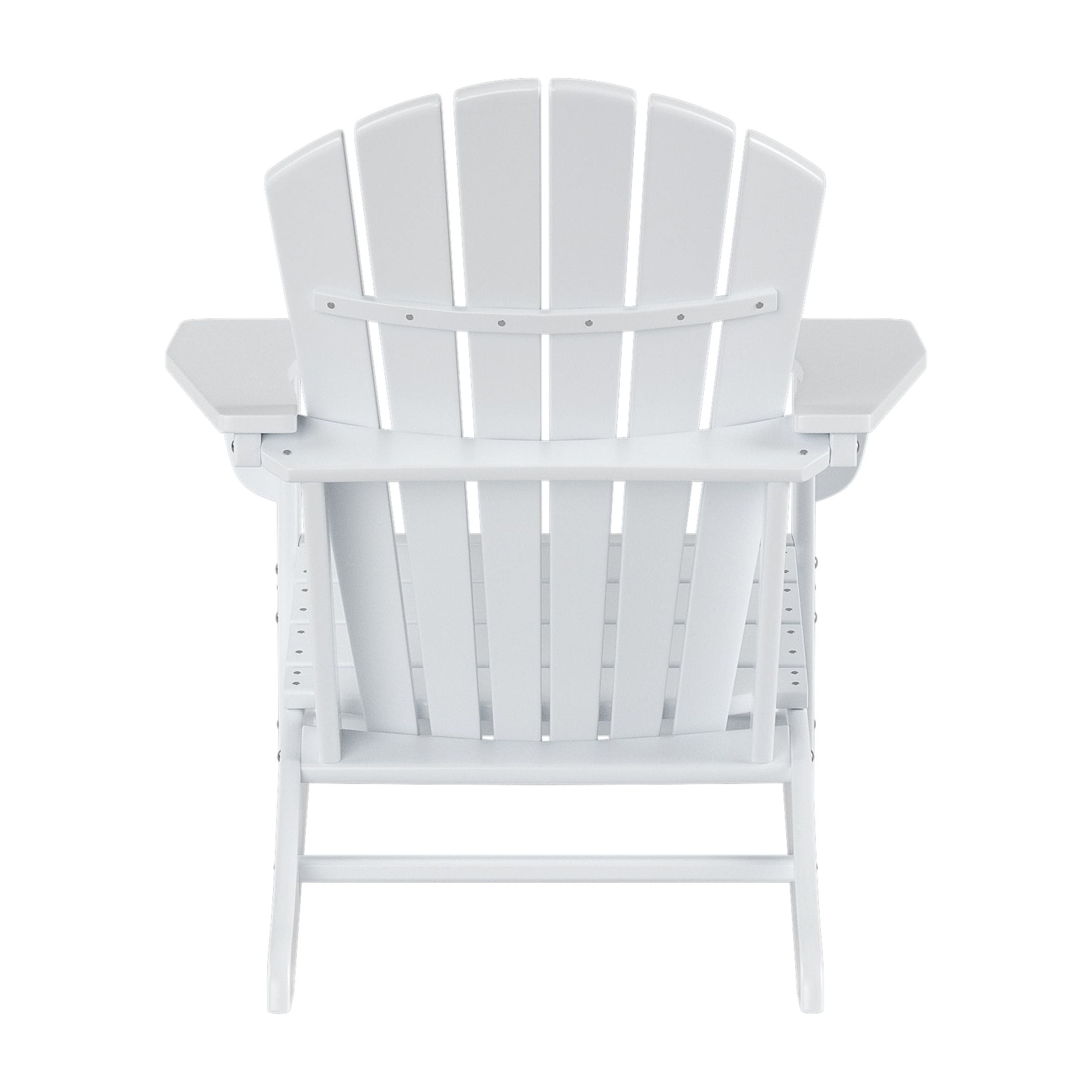 Westin Outdoor Adirondack Patio Chair with Ottoman Footrest, White