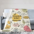 thumbnail image 3 of Teacher Appreciation Thank You Gift, Birthday Gifts, Teachers Retirement Throw Blanket for Woman 50x40, 3 of 6