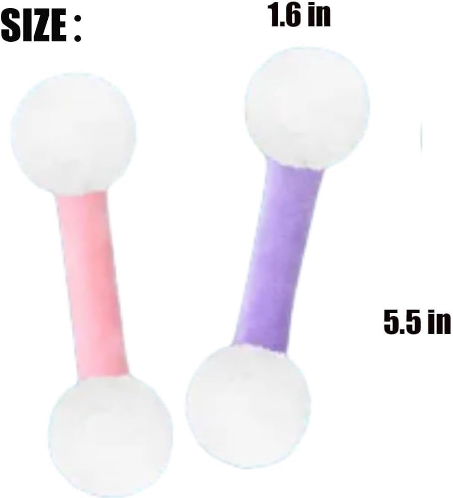 Q Tip Cat Toy, Soft Plush Cat Kick Stick for Indoor Cats Giant Cotton Swab Catnip Kicker Toy, Interactive Bite & Play Toy Funny Cats Toy Gift