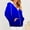 Blue, variant on Babysbule Winter Coats for Women Women Fashion Printed Blouse Long Sleeve Tops Sweatshirt Pockets Hoodied Tops
