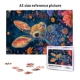 thumbnail image 6 of 1000 PCS Cute Rabbit & Flower Animal Jigsaw Puzzles 1000 Pieces,Characterized By Vibrant And Beautiful Illustrations, Depicting A Rabbit Among Flowers,Stunningly Vibrant Colors,Vibrant Design, 6 of 6