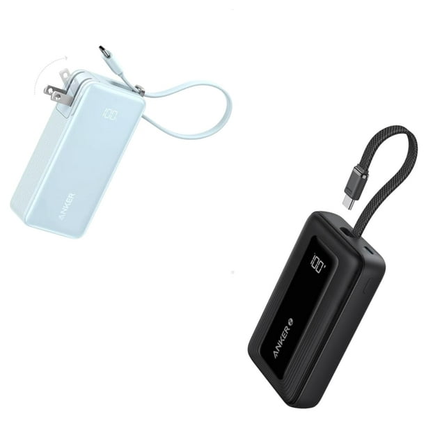 Cargador rápido Power Bank Anker Zolo 3 en 1 de 10000 mAh y 30 W