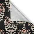 thumbnail image 5 of Ambesonne Damask Grommet Curtain, Traditional Abstract, 50" x 108", Black Cream Ruby, 5 of 6