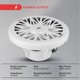 thumbnail image 5 of Subwoofer de audio marino para exteriores Pyle PLMRW10 de 500 W, color blanco, 5 of 7