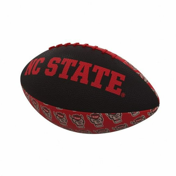 NC State Wolfpack Repeating Mini-Size Rubber Football
