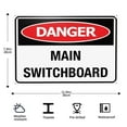 thumbnail image 2 of Main Switchboard Tin Sign Warning Metal Sign Vintage Sign Wall Decor for Home Farm Bar Coffee Shop Club Decoration 8x12 Inch, 2 of 7