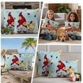 thumbnail image 5 of Aqua Gnomes Daisy Outdoor Waterproof Pillow Covers, Pastoral Country Garden Floral Decorative Rectangle Throw Pillowcase Sofa Cushion Sham for Patio/Couch/Chair, 20"x12" 2 Pack, 5 of 8