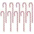 thumbnail image 1 of OUNONA - 18 estacas navideñas con forma de bastón de caramelo centelleante para césped, marcadores de camino, decoración creativa para árbol de Navidad (15 cm, rojo y blanco), 1 of 5