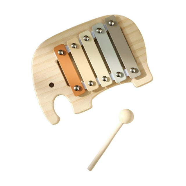 Hearth & Gear Xylophone Xylophone Jouet Musical Coordination Perception des Couleurs Instrument de Percussion pour Ensemble de Performance en Direct Ensemble de Train pour Filles avec Table Instruments de Musique en Laiton Ne Fonctionne Pas pour Adultes 7